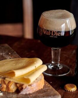 Cata de cervezas Val-Dieu con quesos